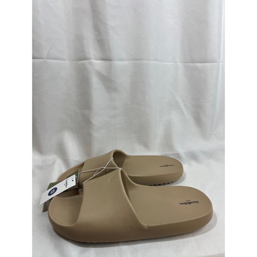 Goodfellow & Co Mens Tan Slide Sandals Size 13 NWT Contour Footbed F425071-Q4/23